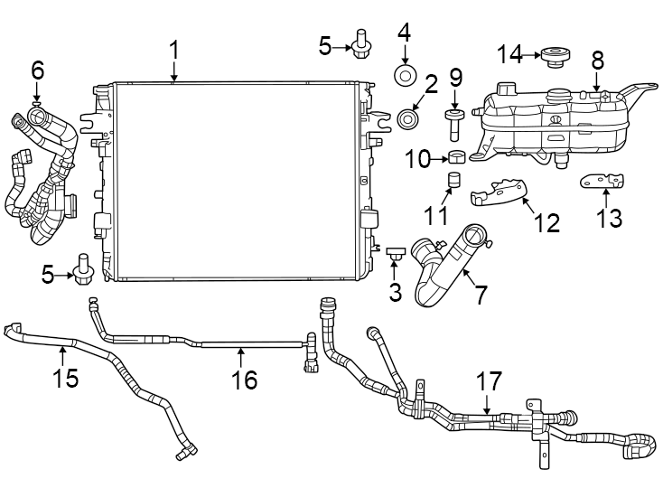 13Radiator & components.https://images.simplepart.com/images/parts/motor/fullsize/WS22072.png