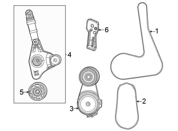 Diagram Belts & pulleys. for your 2016 Jeep Wrangler   