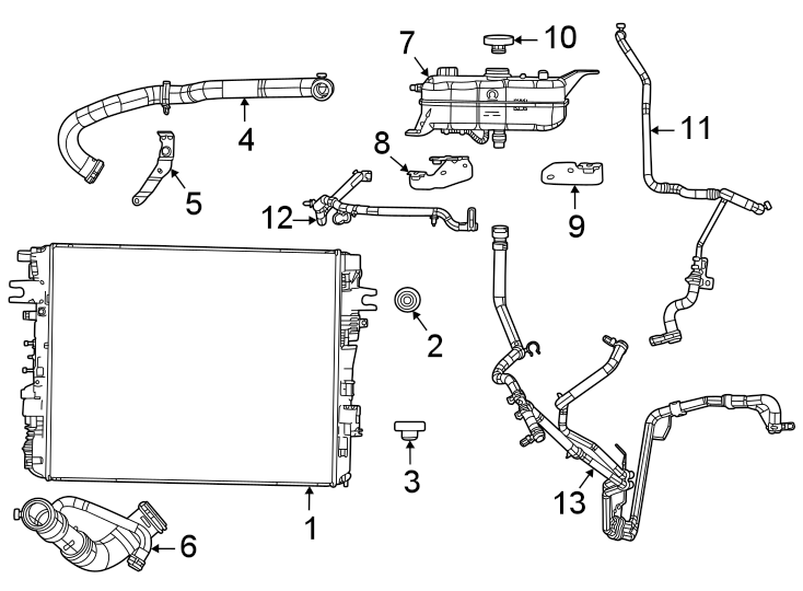 9Radiator & components.https://images.simplepart.com/images/parts/motor/fullsize/WS22095.png