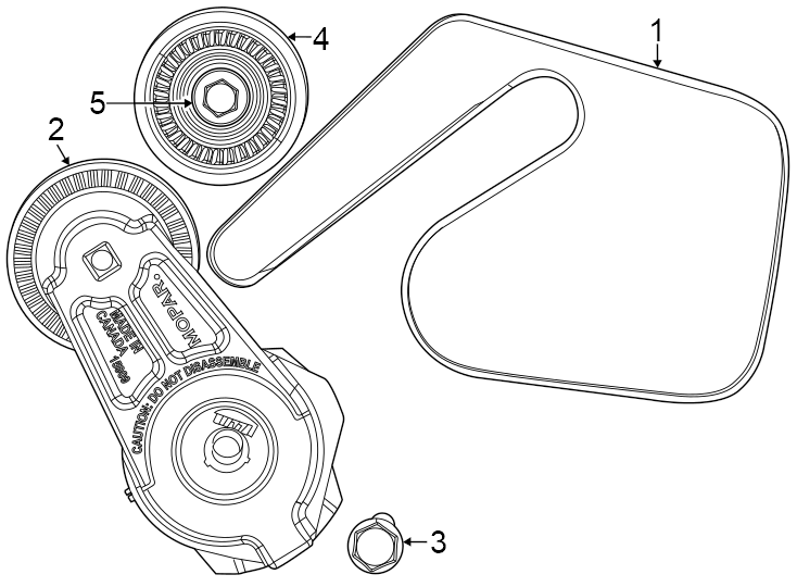 Diagram Belts & pulleys. for your 1992 Jeep Wrangler   