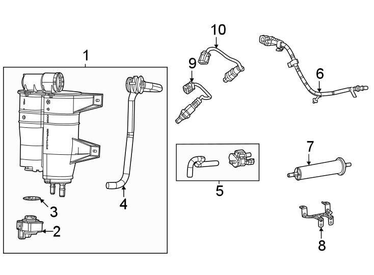 10Emission system. Emission components.https://images.simplepart.com/images/parts/motor/fullsize/WS22395.png