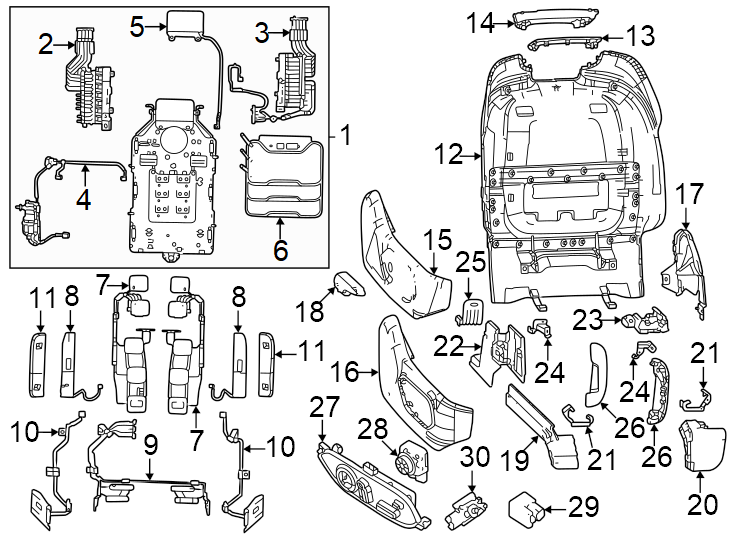 12Seats & tracks. Passenger seat components.https://images.simplepart.com/images/parts/motor/fullsize/WS22619.png