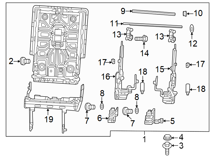 19Seats & tracks. Third row seats.https://images.simplepart.com/images/parts/motor/fullsize/WS22643.png