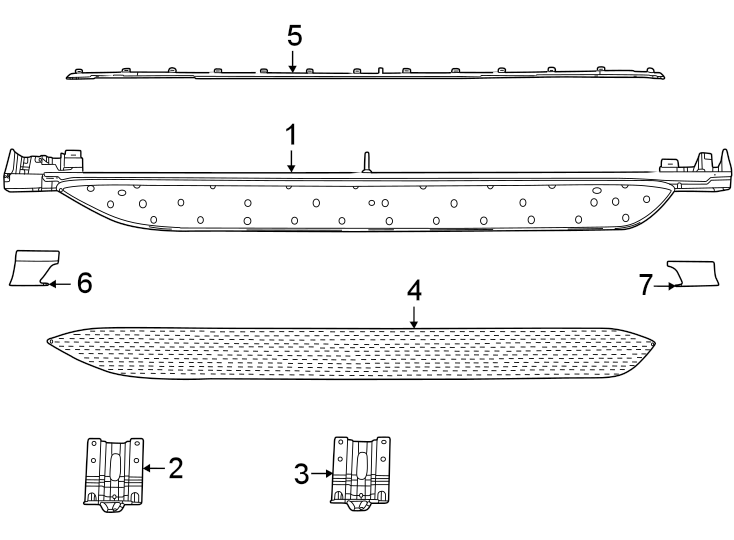 Diagram Pillars. Rocker & floor. Running board. for your Jeep Wagoneer  