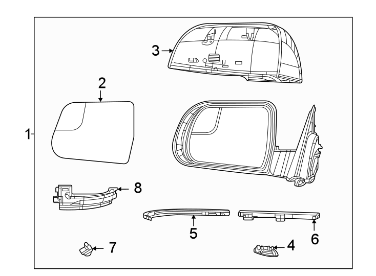 5Front door. Outside mirrors.https://images.simplepart.com/images/parts/motor/fullsize/WS22715.png