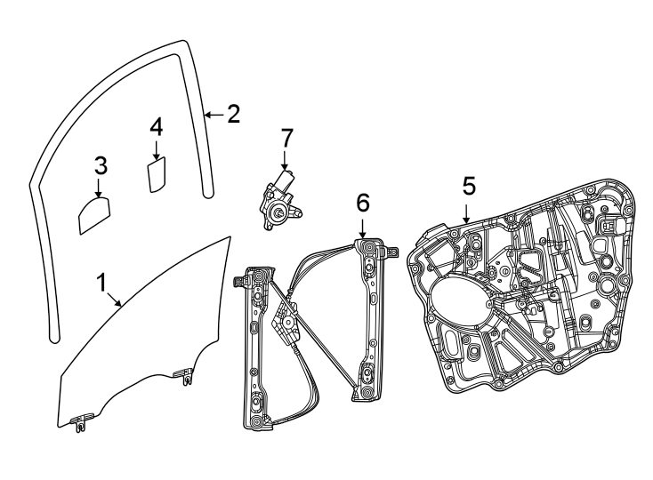 5Front door. Glass & hardware.https://images.simplepart.com/images/parts/motor/fullsize/WS22720.png