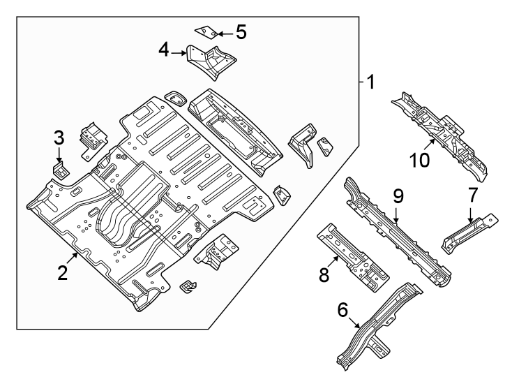 9Rear body & floor. Floor & rails.https://images.simplepart.com/images/parts/motor/fullsize/WS22840.png