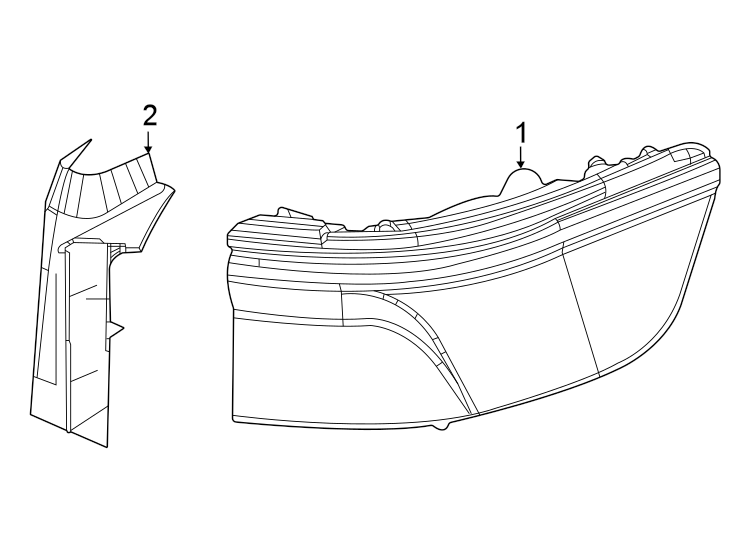 Diagram Rear lamps. Tail lamps. for your 2020 Jeep Wrangler Unlimited Sahara Sport Utility  