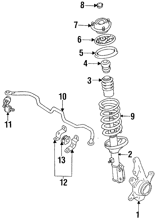 9FRONT SUSPENSION. STABILIZER BAR & COMPONENTS. SUSPENSION COMPONENTS.https://images.simplepart.com/images/parts/motor/fullsize/XC92180.png