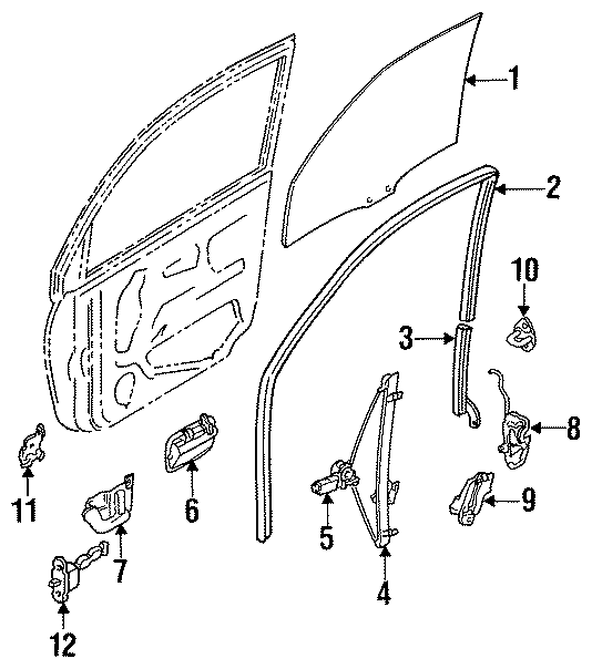 11FRONT DOOR. GLASS & HARDWARE.https://images.simplepart.com/images/parts/motor/fullsize/XC92290.png