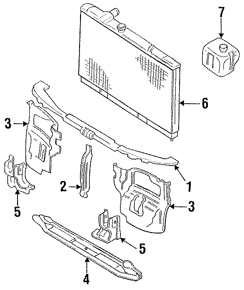 6RADIATOR & COMPONENTS. RADIATOR SUPPORT.https://images.simplepart.com/images/parts/motor/fullsize/XC92740.png