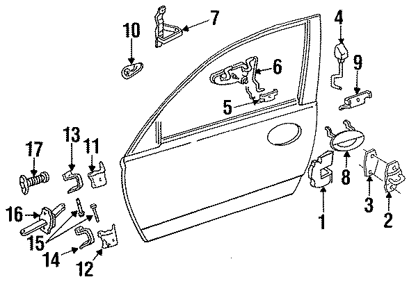 1FRONT DOOR. LOCK & HARDWARE.https://images.simplepart.com/images/parts/motor/fullsize/XH93730.png