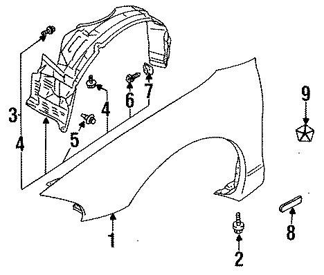 1EXTERIOR TRIM. FENDER & COMPONENTS.https://images.simplepart.com/images/parts/motor/fullsize/XS95260.png