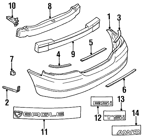 7REAR BUMPER. BUMPER & COMPONENTS. EXTERIOR TRIM.https://images.simplepart.com/images/parts/motor/fullsize/XS95996.png