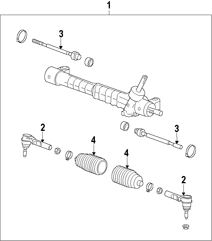 Diagram STEERING GEAR & LINKAGE. for your 1984 Buick Century   