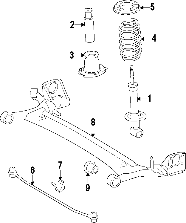 Diagram REAR SUSPENSION. STABILIZER BAR. SUSPENSION COMPONENTS. for your 2011 GMC Sierra 2500 HD 6.0L Vortec V8 FLEX A/T 4WD SLT Crew Cab Pickup 