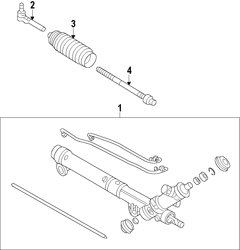 Diagram P/S PUMP & HOSES. STEERING GEAR & LINKAGE. for your Chevrolet