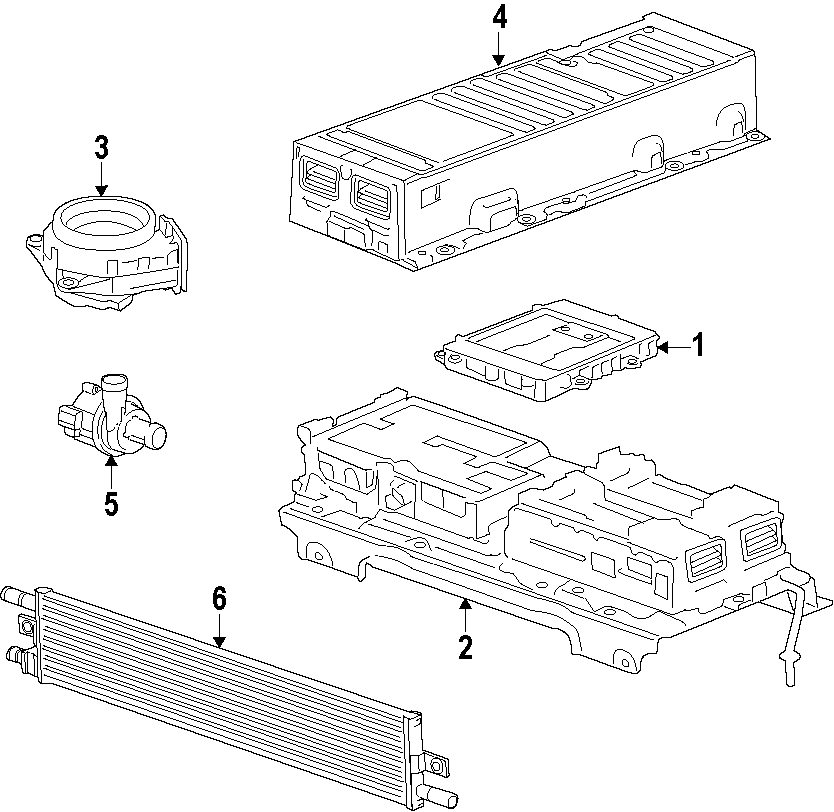 Diagram HYBRID COMPONENTS. for your Buick LaCrosse  