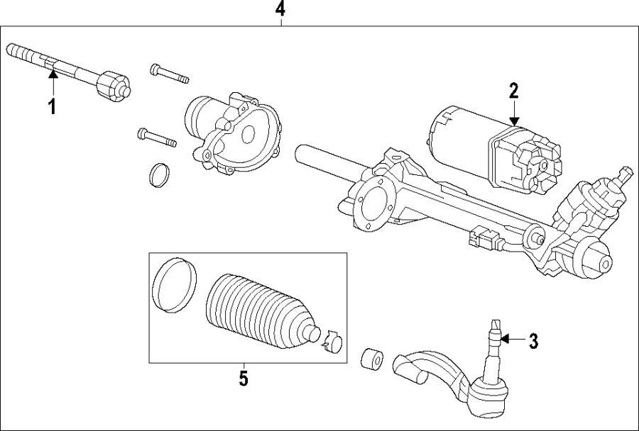 Diagram Steering gear & linkage. for your 2018 Chevrolet Camaro  LS Coupe 