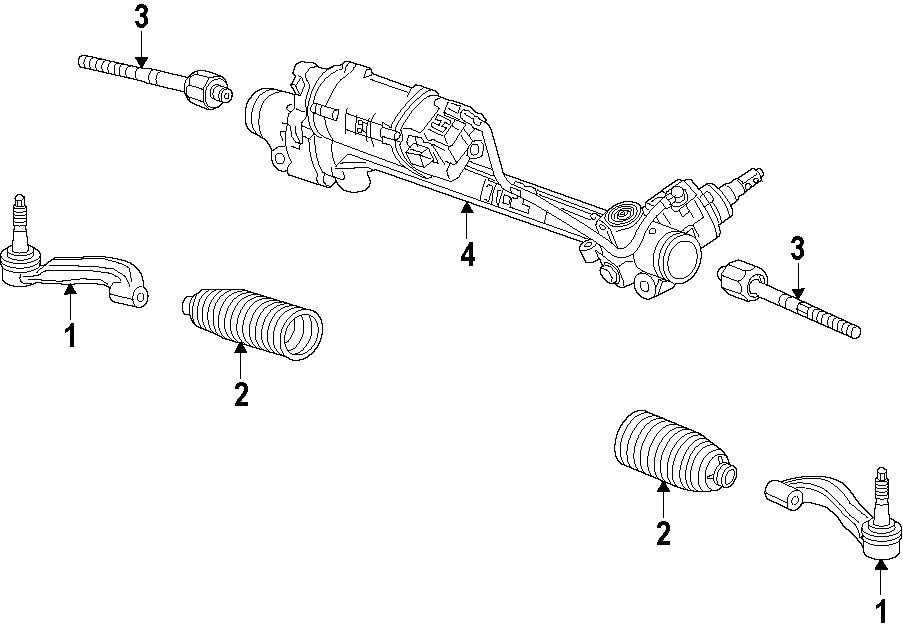 Diagram STEERING GEAR & LINKAGE. for your 2015 GMC Sierra 2500 HD 6.6L Duramax V8 DIESEL A/T RWD SLE Standard Cab Pickup Fleetside 