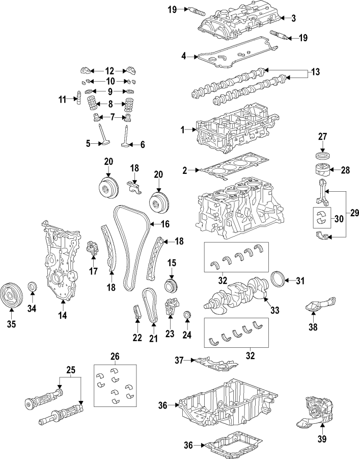 Diagram CAMSHAFT & TIMING. CRANKSHAFT & BEARINGS. CYLINDER HEAD & VALVES. LUBRICATION. MOUNTS. PISTONS. RINGS & BEARINGS. for your 2013 Chevrolet Express 3500 Base Standard Cargo Van 6.0L Vortec V8 CNG A/T 