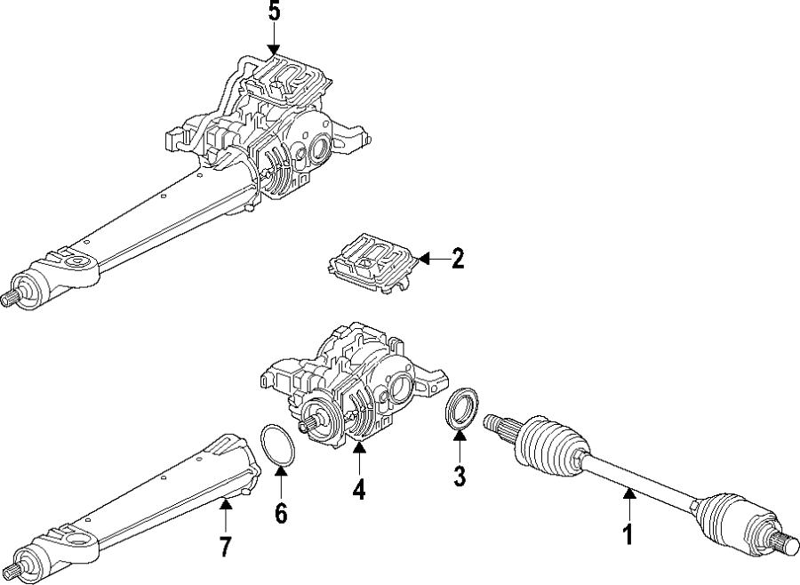 REAR AXLE. AXLE SHAFTS & JOINTS. DIFFERENTIAL. PROPELLER SHAFT.