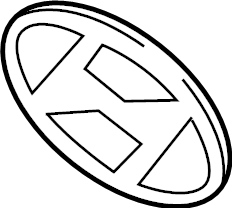 View 86300D3000 Grille Emblem Full-Sized Product Image
