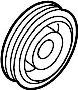 View 97643D3700 A/C Compressor Clutch Pulley Full-Sized Product Image