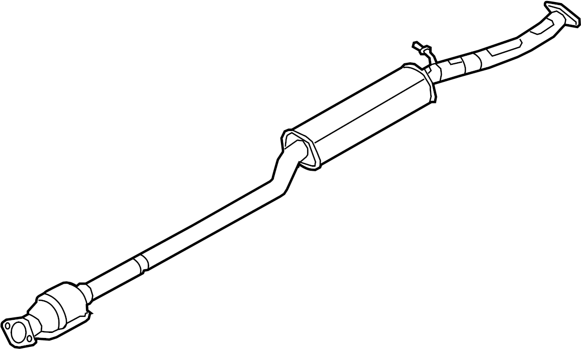 View 28650D3550 Muffler Assembly - Center.  Full-Sized Product Image