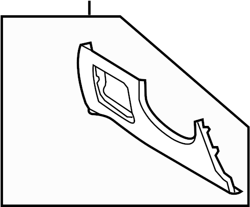 View 84750D3100TRY Instrument Panel Cover (Left, Lower) Full-Sized Product Image