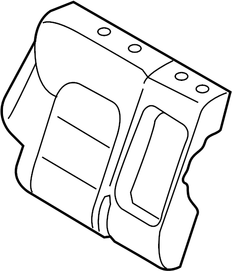View 89460D3010T7Y Seat Back Cushion Cover (Right, Rear) Full-Sized Product Image