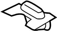 View 88566D3000 DUCT-FRONT CUSHION,LOWER Full-Sized Product Image