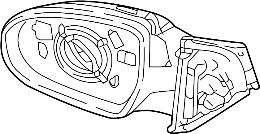 View 87610D3430 Door Mirror (Left) Full-Sized Product Image