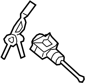 View 81970D3A00 Door Lock Cylinder (Left) Full-Sized Product Image