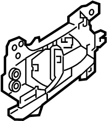 View 83610D3000NS5 Interior Door Handle (Left, Rear) Full-Sized Product Image