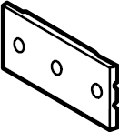 View 86519AA010 License Plate Bracket (Front) Full-Sized Product Image