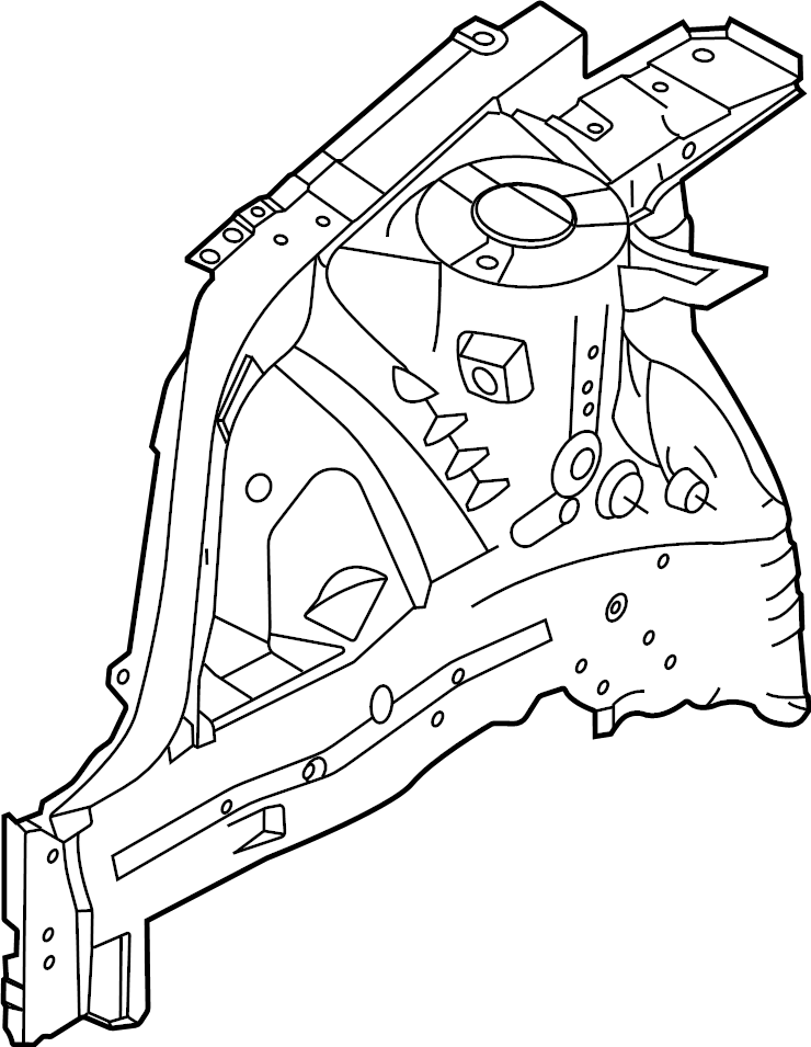 View 64501AA000 Fender Apron (Left, Upper) Full-Sized Product Image