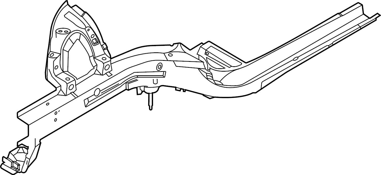 View 64601AB000 Frame Side Member (Left, Front, Rear, Lower) Full-Sized Product Image