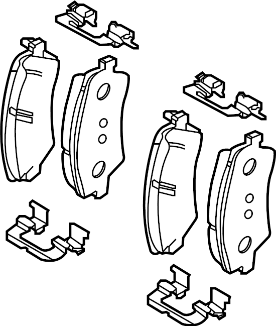 View 58101AAA00 Disc Brake Pad Set (Front) Full-Sized Product Image