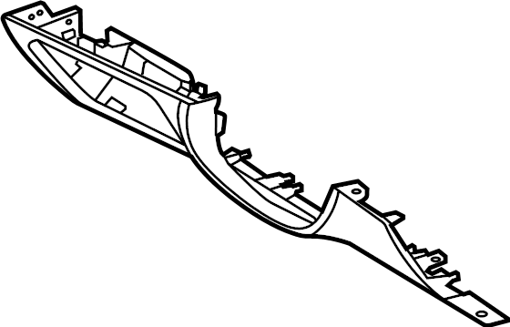 View 84750AA010YFR Instrument Panel Knee Bolster (Left, Lower) Full-Sized Product Image