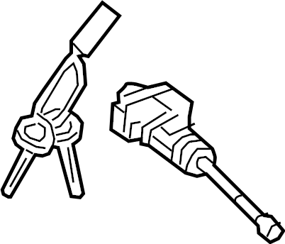 View 81970ABA00 Door Lock Cylinder (Left) Full-Sized Product Image