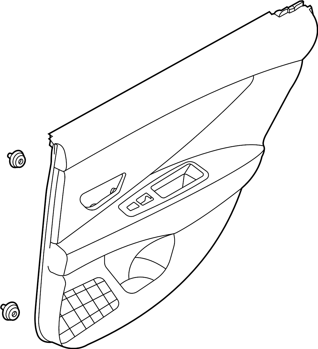 View 83307IB000YPN Door Interior Trim Panel (Left, Rear) Full-Sized Product Image