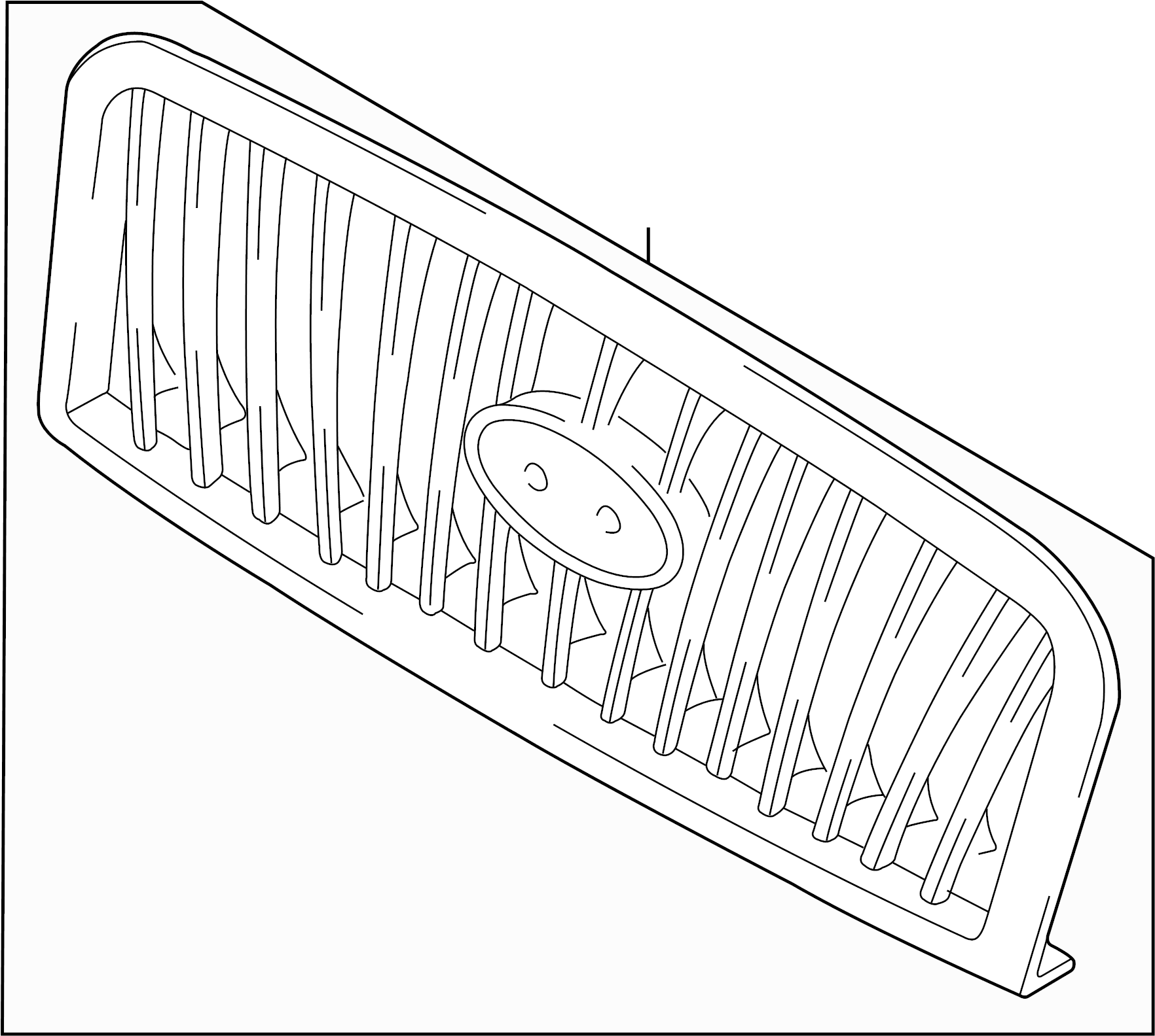 View 863503D010 Grille (Upper, Lower) Full-Sized Product Image