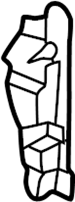 View 291353C500 Radiator Support Air Deflector (Front, Upper, Lower) Full-Sized Product Image