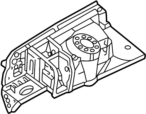 View 645013D100 Fender Apron Assembly (Left) Full-Sized Product Image