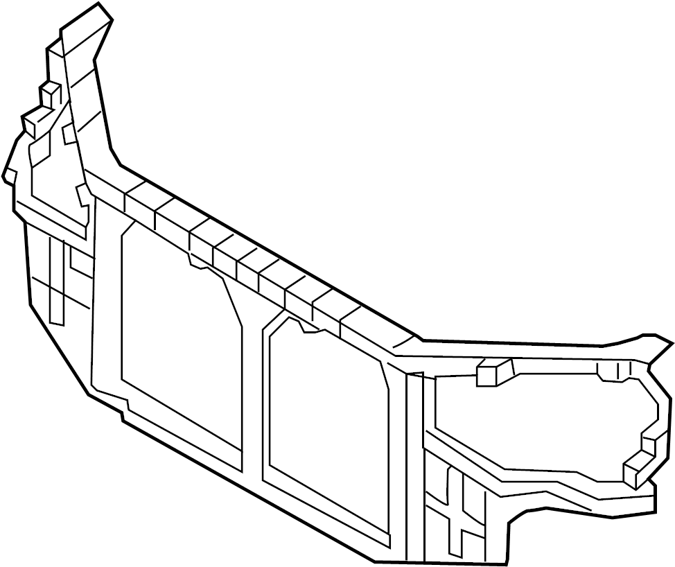 View 641010A500 Radiator Support Panel (Front, Lower) Full-Sized Product Image