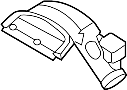 View 282103K010 Engine Air Intake Hose (Front) Full-Sized Product Image