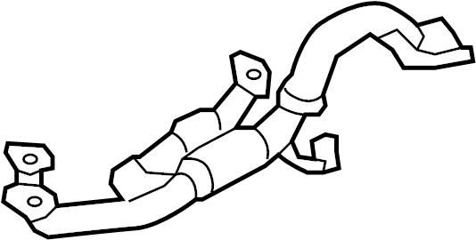 View 286103K830 Pipe. Exhaust. EXHAU. Intermediate. (Front) Full-Sized Product Image