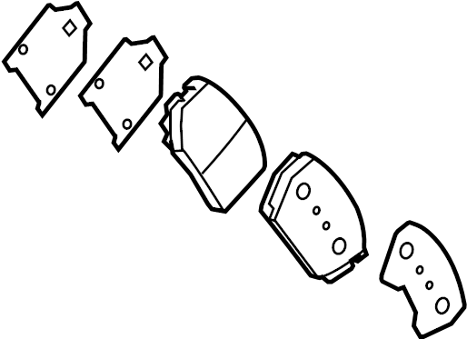 View 581013KA32 Disc Brake Pad Set (Front) Full-Sized Product Image