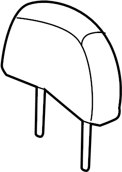 View 886000A401U7C Headrest (Front) Full-Sized Product Image